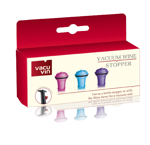 Coffret Vacuvin Vacuum Wine Saver 1 pompe à vide + 2 bouchons + 2 verseurs  - Achat & prix