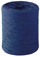 Ruban Raphia Basic synthétique bleu foncé (bobine 200m)