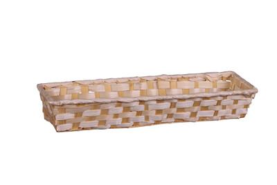 Banneton Rihana bambou naturel rectangle 42x10x8cm