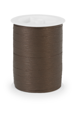 Matte cocoa bolduc ribbon (10mm x 250m roll)