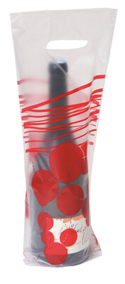 Sac plastique Coquelicot 1 bouteille