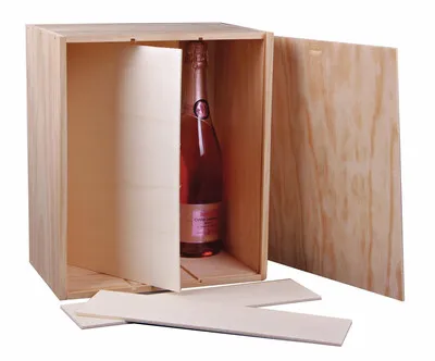 Image au survol de Tradition natural pine wood box 6 bottles (2x3) - PEFC 7