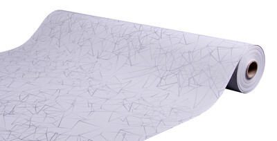 Papier cadeau Diamy kraft couché gris/argent 73gr 0.70x100m