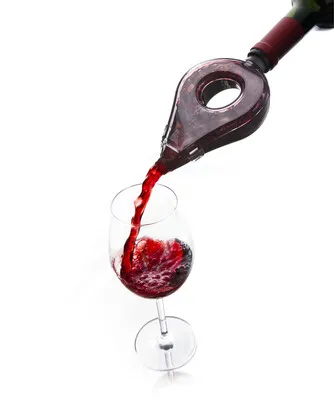 Image au survol de Wine Aerator Vacuvin grey pouring aerator