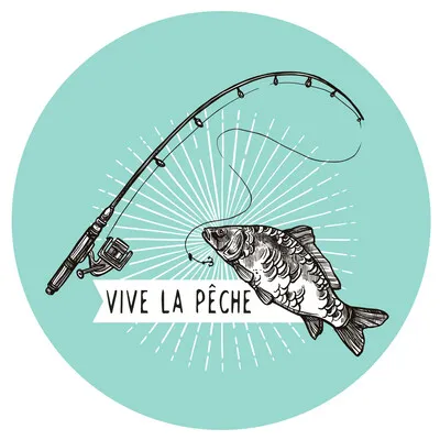 Image au survol de Vinolok crystal stopper - Fishing/ Vive la pêche