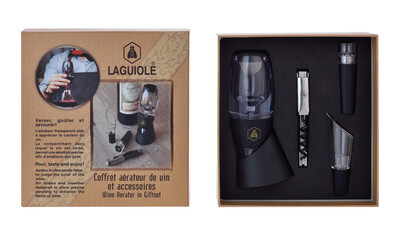 Coffret Sonnac aérateur 4 piéces Laguiole