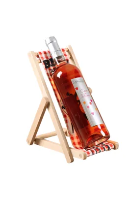 Image au survol de Valentina wooden canvas bottle holder - BBQ party