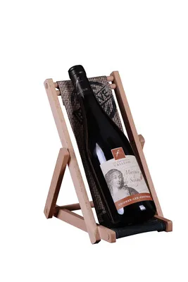 Image au survol de Valentina wooden canvas bottle holder - Reserve