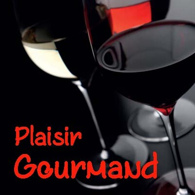 Square adhesive label - Plaisir Gourmand (box of 500)