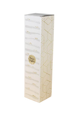 Helsinki 1-bottle white/gold/grey cardboard case - FSC7®