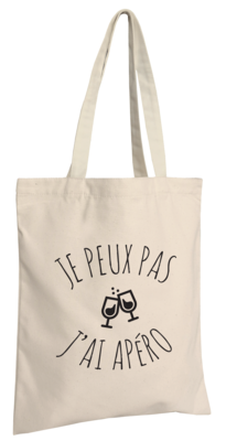 Sac tote bag Chelsea toile coton écru - Je peux pas j'ai apéro