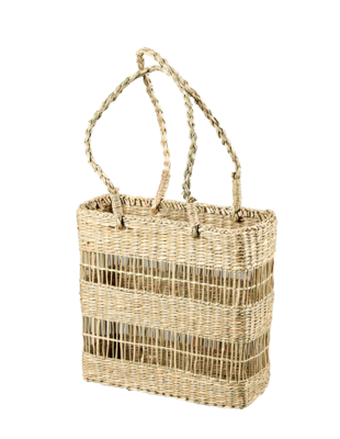 Dune natural sea rush basket 25x10x25cm