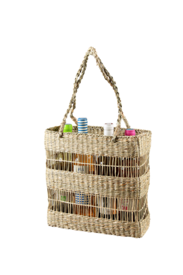 Dune natural sea rush basket 30x10x30cm