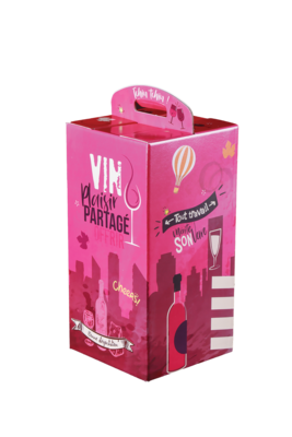 Valisette Box Burano carton 4 bouteilles