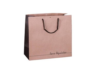 Elusa brown kraft paper carrier bag spirits 35x15x33cm - FSC7®