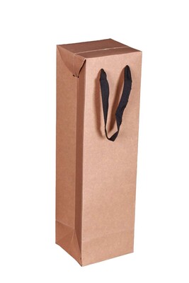 Boxbag Atlanta natural kraft paper bag 1 bottle