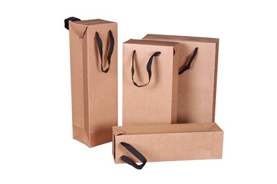 Sac Boxbag Atlanta papier kraft 3 bouteilles