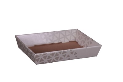 Montreal grey/taupe cardboard basket 27x20x5cm - FSC7®