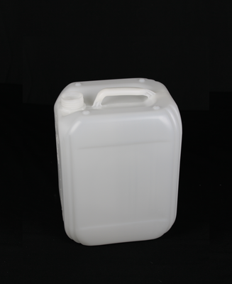 Tonnelet plastique alimentaire blanc, empilable, 5litres, bouchon noir.