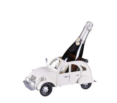 Support bouteille Félix métal beige - 2CV