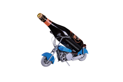 Félix blue/grey/choco metal bottle holder - Biker