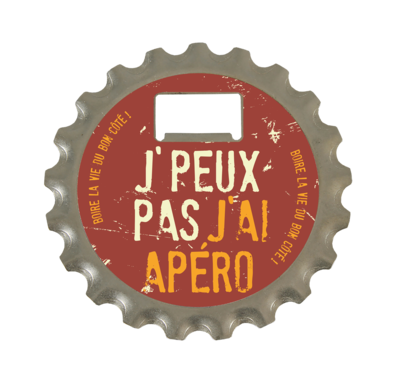 Marcus 3 in 1 metal bottle opener - J'peux pas j'ai apéro