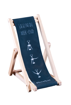 Valentina bottle holder wood canvas - La Gym du week-end