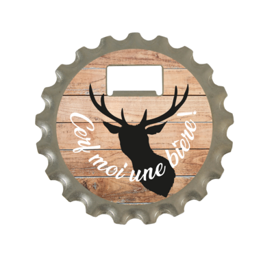 Marcus 3 in 1 metal Bottle Opener - Cerf moi une bière