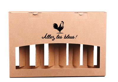 Atlanta kraft cardboard case 6 beers 33cl - Allez les Bleus! - FSC7®