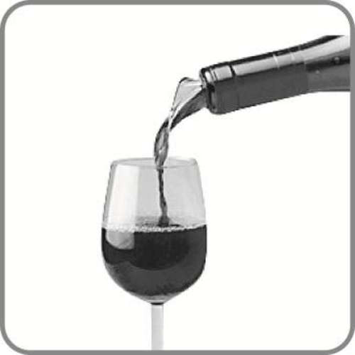 Bec verseur anti-goutte Wine Server Cristal noir Vacuvin