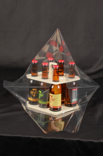 Product image Delio beer carousel natural wood 12 beers 33cl (long neck type)