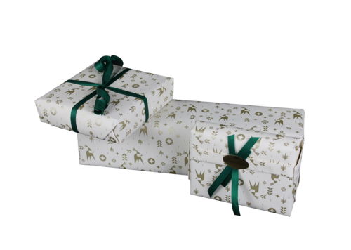 Image du produit Papier cadeau Ravenne papier couché beige/or 70gr 0.50x200m