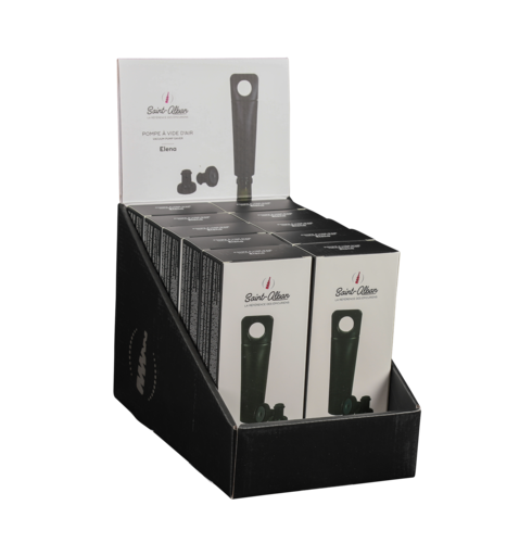 Product image Vacuum pump and 2 stoppers, display 12 gift boxes