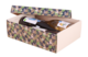 Image du produit Boite couvercle Ravenne carton décoré vert/or/beige jeu, 33.5x25x11cm - FSC®7