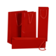 Image du produit Sac Kyoto papier pelliculé brillant rouge 3 bouteilles - FSC®7