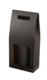 Image du produit Valisette Porto carton kraft noir/brun 2 bouteilles - FSC®7