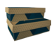 Product image Verona gold/blue decorated cardboard lid box 33.5x25x11cm- FSC®7