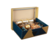 Product image Verona gold/blue decorated cardboard lid box 33.5x25x11cm- FSC®7